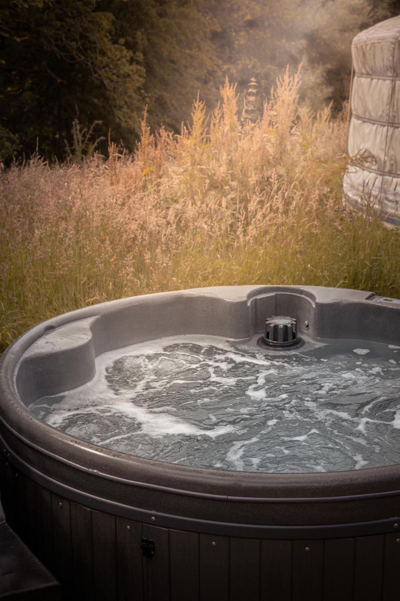 Gilfach Gower Farm Luxury Yurt With Hot Tub Hotel Ammanford Exterior photo