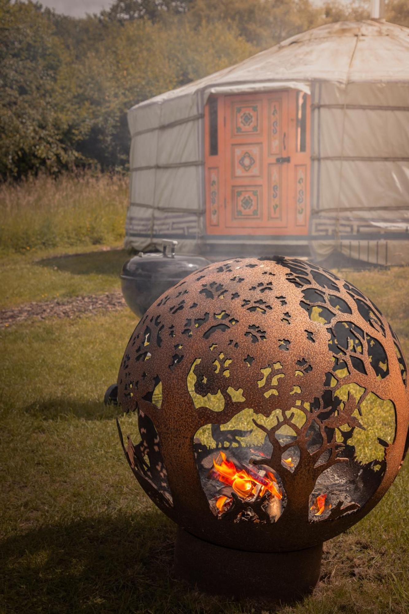 Gilfach Gower Farm Luxury Yurt With Hot Tub Hotel Ammanford Exterior photo
